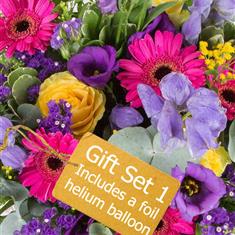 GIFT SET 1 - Florist choice - Aqua